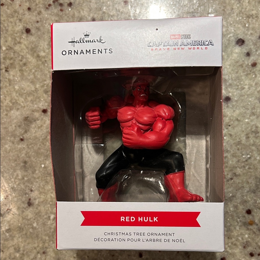 Hallmark Red and Black Hulk Ornament Brand New